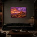 Premium Wall Art Yatay Html Edition – CP-US-DS-H-003 shown in a warm modern interior