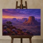 Premium Wall Art Yatay Html Edition – CP-US-DS-H-004 displayed on a studio easel