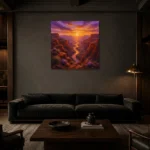 Premium Wall Art Kare Html Edition – CP-US-DS-S-002 shown in a warm modern interior
