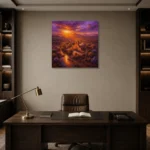 Premium Wall Art Kare Html Edition – CP-US-DS-S-003 displayed in a contemporary gallery-inspired room