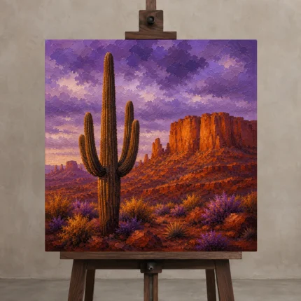 Premium Wall Art Kare Html Edition – CP-US-DS-S-005 displayed on a studio easel