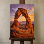 Premium Wall Art Dikey Html Edition – CP-US-DS-V-001 displayed on a studio easel