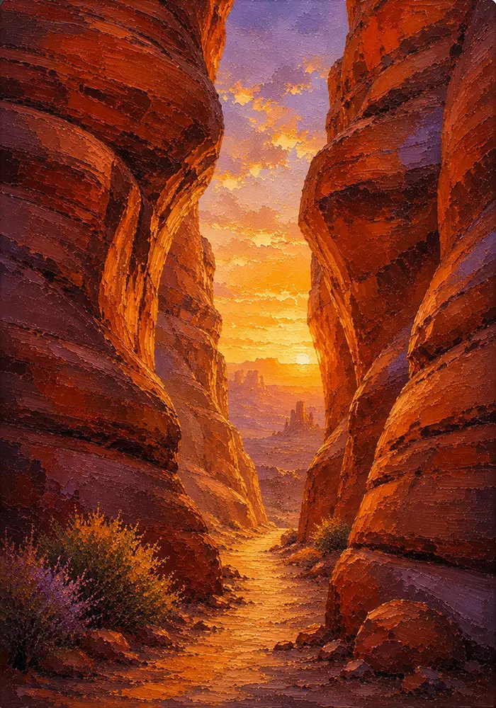 Desert Threshold Southwest Desert Wall Art Desert Southwest Art Print