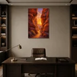 Premium Wall Art Dikey Html Edition – CP-US-DS-V-002 displayed in a contemporary gallery-inspired room