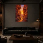 Premium Wall Art Dikey Html Edition – CP-US-DS-V-002 shown in a warm modern interior