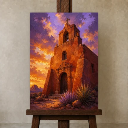 Premium Wall Art Dikey Html Edition – CP-US-DS-V-003 displayed on a studio easel