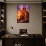 Premium Wall Art Dikey Html Edition – CP-US-DS-V-003 displayed in a contemporary gallery-inspired room