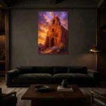 Premium Wall Art Dikey Html Edition – CP-US-DS-V-003 shown in a warm modern interior