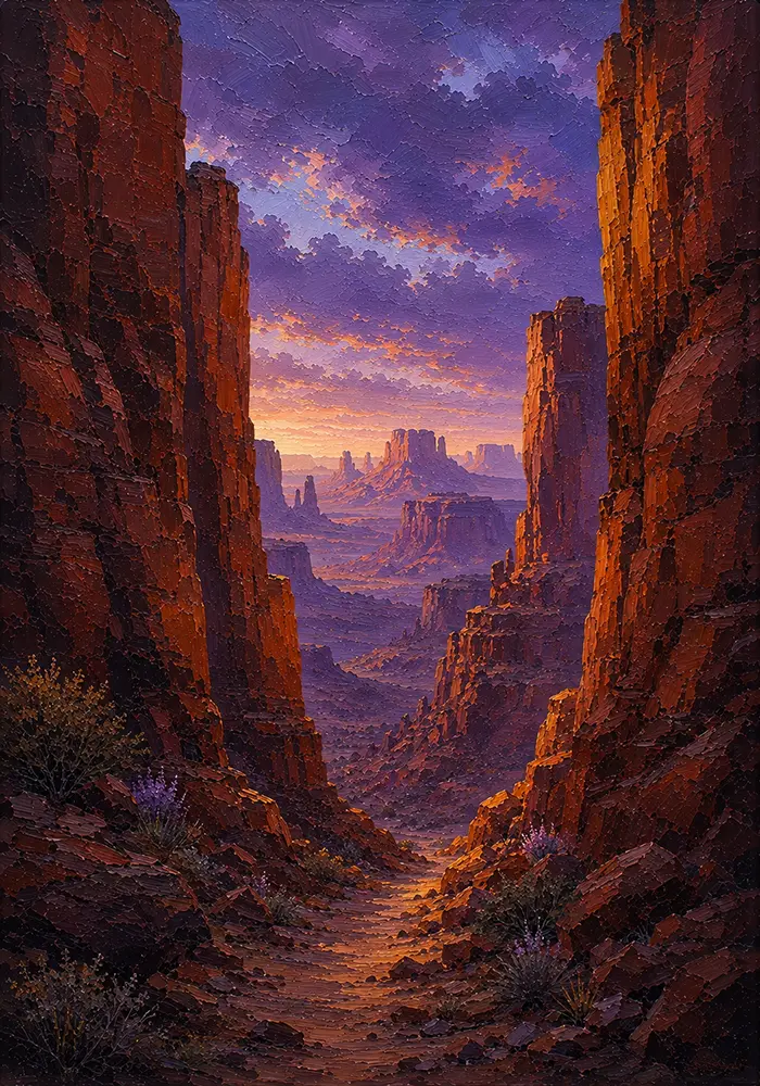 Desert Passage Southwest Desert Wall Art Desert Southwest Art Print