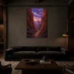 Premium Wall Art Dikey Html Edition – CP-US-DS-V-004 shown in a warm modern interior