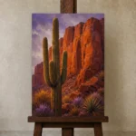 Premium Wall Art Dikey Html Edition – CP-US-DS-V-005 displayed on a studio easel