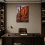 Premium Wall Art Dikey Html Edition – CP-US-DS-V-005 displayed in a contemporary gallery-inspired room