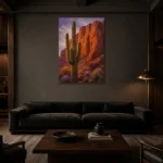 Premium Wall Art Dikey Html Edition – CP-US-DS-V-005 shown in a warm modern interior