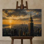 Premium Wall Art Yatay Html Edition – CP-US-GM-H-001 displayed on a studio easel