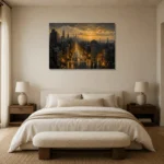 Premium Wall Art Yatay Html Edition – CP-US-GM-H-002 showcased in an elegant minimalist interior