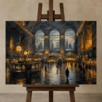Premium Wall Art Yatay Html Edition – CP-US-GM-H-004 displayed on a studio easel