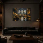 Premium Wall Art Yatay Html Edition – CP-US-GM-H-004 shown in a warm modern interior