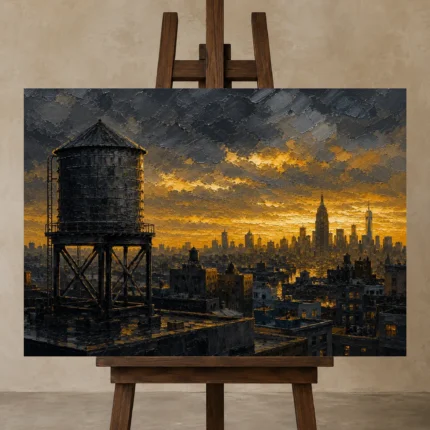 Premium Wall Art Yatay Html Edition – CP-US-GM-H-005 displayed on a studio easel