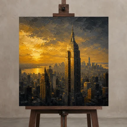 Premium Wall Art Kare Html Edition – CP-US-GM-S-001 displayed on a studio easel