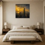 Premium Wall Art Kare Html Edition – CP-US-GM-S-001 showcased in an elegant minimalist interior