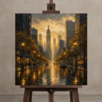 Premium Wall Art Kare Html Edition – CP-US-GM-S-002 displayed on a studio easel