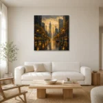 Premium Wall Art Kare Html Edition – CP-US-GM-S-002 styled in a refined neutral interior