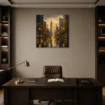Premium Wall Art Kare Html Edition – CP-US-GM-S-002 displayed in a contemporary gallery-inspired room