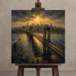 Premium Wall Art Kare Html Edition – CP-US-GM-S-003 displayed on a studio easel