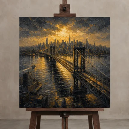 Premium Wall Art Kare Html Edition – CP-US-GM-S-003 displayed on a studio easel