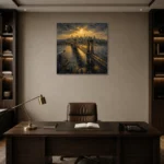 Premium Wall Art Kare Html Edition – CP-US-GM-S-003 displayed in a contemporary gallery-inspired room