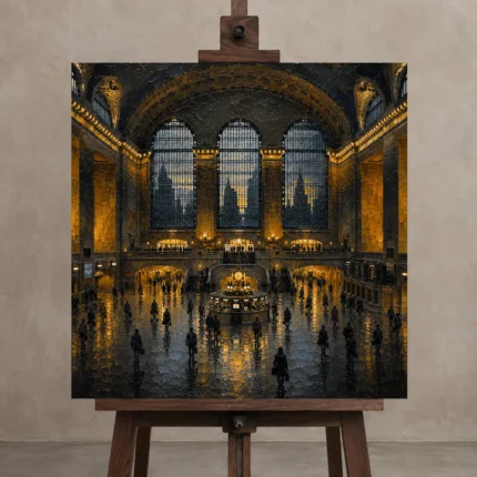 Premium Wall Art Kare Html Edition – CP-US-GM-S-004 displayed on a studio easel