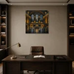 Premium Wall Art Kare Html Edition – CP-US-GM-S-004 displayed in a contemporary gallery-inspired room