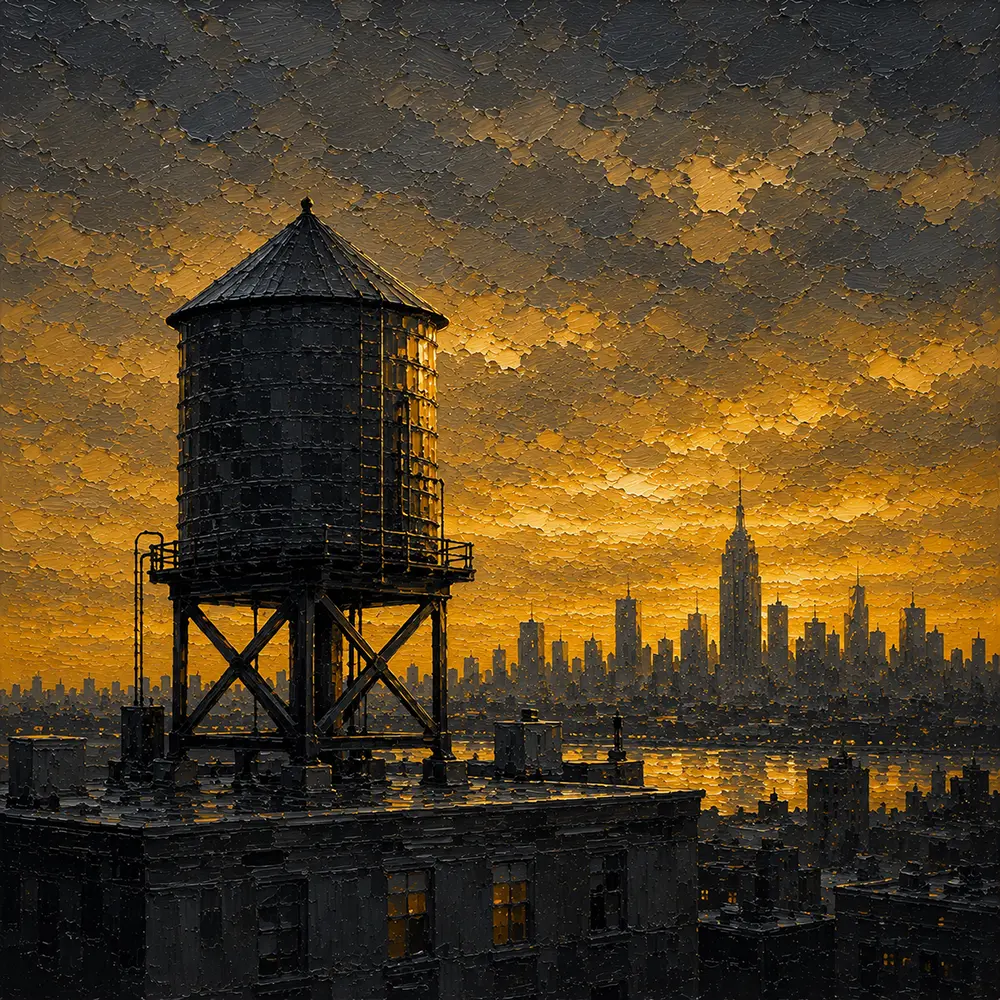 Metropolis Emblem New York City Wall Art Gilded Metropolis Art Print