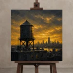 Premium Wall Art Kare Html Edition – CP-US-GM-S-005 displayed on a studio easel