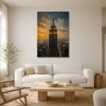 Premium Wall Art Dikey Html Edition – CP-US-GM-V-001 styled in a refined neutral interior