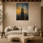 Premium Wall Art Dikey Html Edition – CP-US-GM-V-001 presented in a sophisticated home setting
