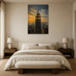 Premium Wall Art Dikey Html Edition – CP-US-GM-V-001 showcased in an elegant minimalist interior