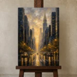 Premium Wall Art Dikey Html Edition – CP-US-GM-V-002 displayed on a studio easel