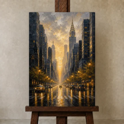 Premium Wall Art Dikey Html Edition – CP-US-GM-V-002 displayed on a studio easel
