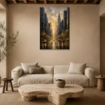 Premium Wall Art Dikey Html Edition – CP-US-GM-V-002 presented in a sophisticated home setting