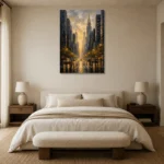 Premium Wall Art Dikey Html Edition – CP-US-GM-V-002 showcased in an elegant minimalist interior