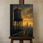Premium Wall Art Dikey Html Edition – CP-US-GM-V-005 displayed on a studio easel