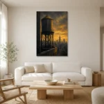 Premium Wall Art Dikey Html Edition – CP-US-GM-V-005 styled in a refined neutral interior
