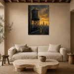 Premium Wall Art Dikey Html Edition – CP-US-GM-V-005 presented in a sophisticated home setting