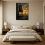 Premium Wall Art Dikey Html Edition – CP-US-GM-V-005 showcased in an elegant minimalist interior