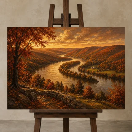 Premium Wall Art Yatay Html Edition – CP-US-HV-H-001 displayed on a studio easel