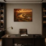 Premium Wall Art Yatay Html Edition – CP-US-HV-H-001 displayed in a contemporary gallery-inspired room