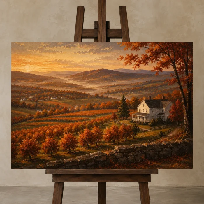 Premium Wall Art Yatay Html Edition – CP-US-HV-H-002 displayed on a studio easel