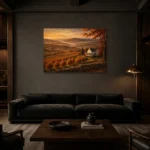 Premium Wall Art Yatay Html Edition – CP-US-HV-H-002 shown in a warm modern interior