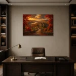 Premium Wall Art Yatay Html Edition – CP-US-HV-H-003 displayed in a contemporary gallery-inspired room